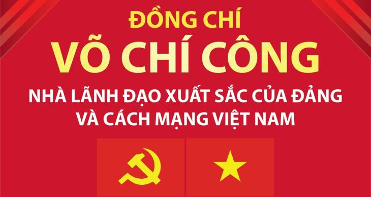 Đồng chí Võ Chí Công - Nhà lãnh đạo xuất sắc của Đảng và cách mạng Việt Nam